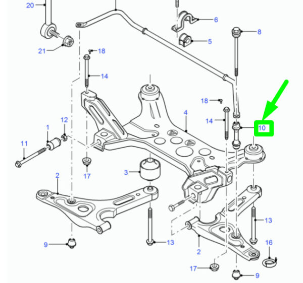 3736028 - NEW FORD TRANSIT MK3 FRONT STABILIZER BAR LINK 3736028 F65A-5K483-CC ORIGINAL