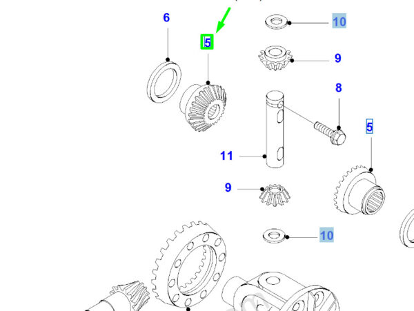4041475 - NEW FORD TRANSIT MK3 REAR DIFFERENTIAL SIDE GEAR YC1W-4236-AA 4041475 ORIGINAL