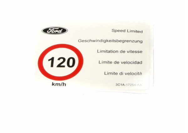 4531028 - NEW FORD TRANSIT MK4 SPEED LIMITER STICKER 4531028 3C1A-17254-AA