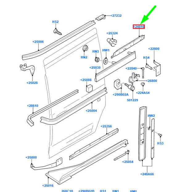4555752 - NEW FORD TRANSIT CONNECT MK1 SLIDING DOOR RIGHT BRACKET 4555752 ORIGINAL