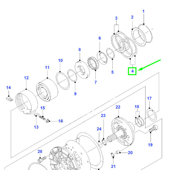 4856377 - NEW FORD RANGER MK3 CLUTCH INTERNAL GEAR DRIVE PLATE 4856377 ORIGINAL
