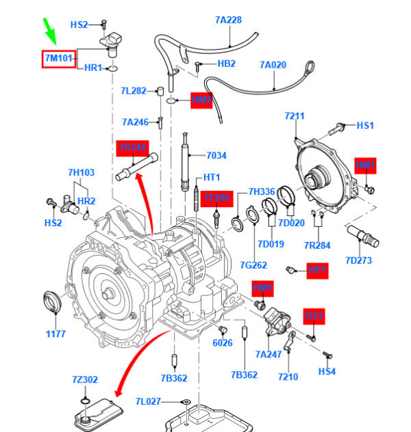 4900624 - NEW FORD FOCUS MK2 GEARBOX SPEED SENSOR 4900624 8S4P-7M101-AA ORIGINAL