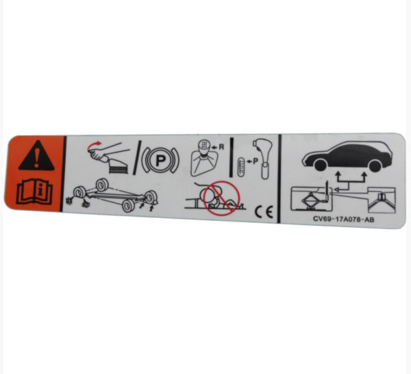 5230620 - NEW FORD KUGA C520 MK2 JACK OPERATION DECAL CV69-17A078-AB 5230620 ORIGINAL