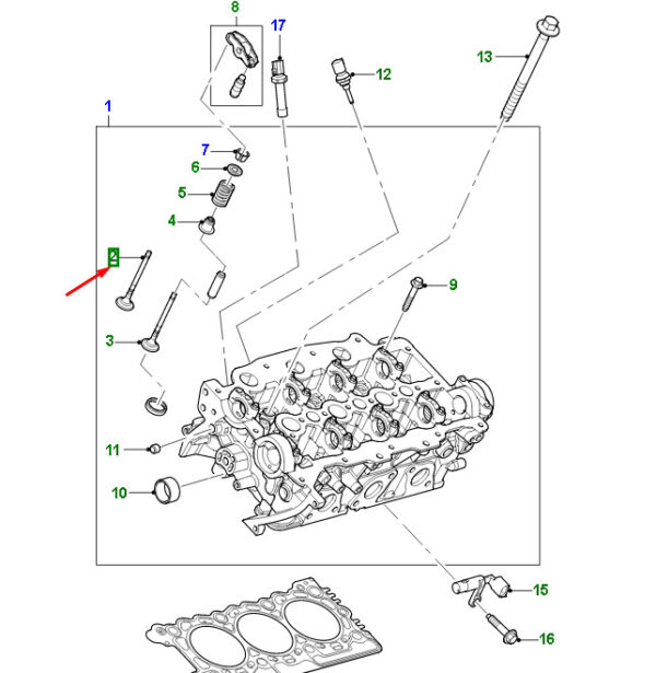 JD61430 - JAGUAR F-PACE X761 Inlet Valve JD61430 NEW ORIGINAL