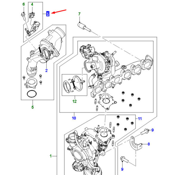 JDE41498 - JAGUAR F-PACE X761 Air Pressure Sensor JDE41498 NEW ORIGINAL