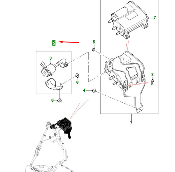 T4A28680 - JAGUAR F-PACE X761 Tank Filling Kit T4A28680, NEW, ORIGINAL