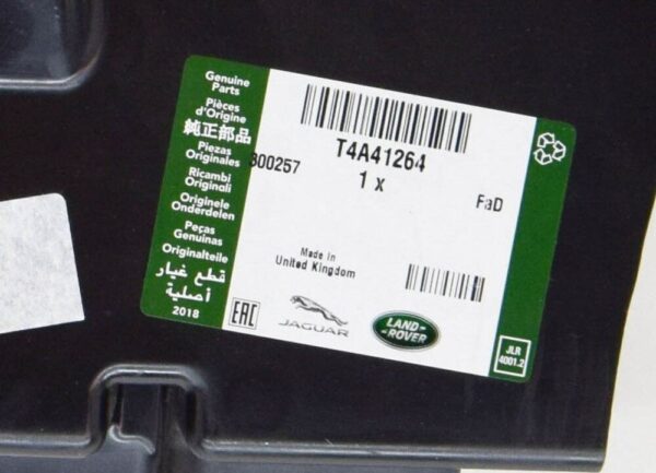T4A41264 - JAGUAR F-PACE X761 splash protection for wheelbase front right T4A41264 NEW