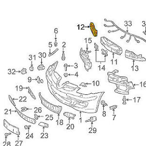 1718852437 - OEM MB SLK R171 FRONT FOAM IMPACT ABSORBER BAR RIGHT 1718852437 GENUINE