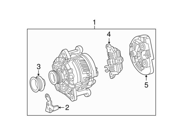 A0001545804 - Mercedes-Benz rear alternator cable cap A0001545804