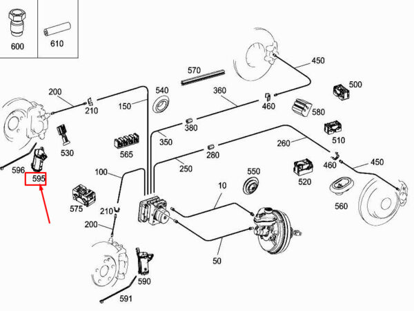 A0004211094 - NEW MERCEDES-BENZ GLC X253 FRONT RH STEERING BONE MOUNT A0004211094