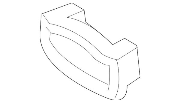 A0005464200 - Mercedes-Benz Rear Drive Motor Battery Charging Connector Cover A0005464200