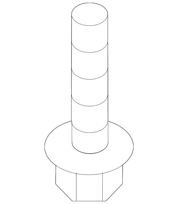 A0009908011 - Mercedes-Benz rear suspension cross beam screw A0009908011