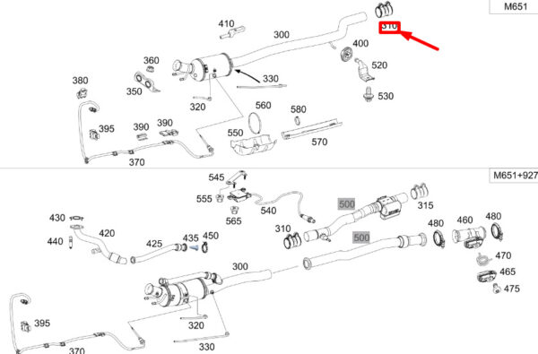 A0009954702 - NEW MERCEDES-BENZ CLA C117 EXHAUST SYSTEM PIPE CLAMP A0009954702 ORIGINAL