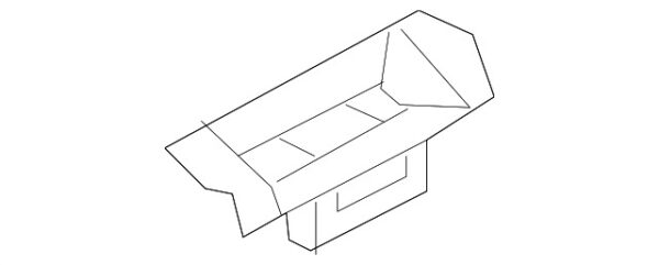 A0019911698 - Mercedes-Benz Roof Drip Molding Clip A0019911698