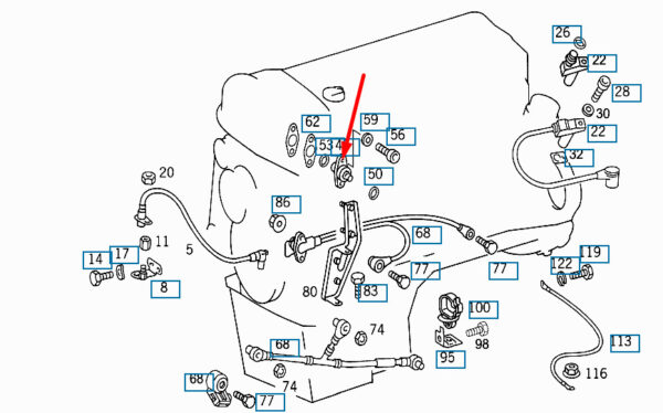 A0041530028 - NEW MB C-CLASS W202 CAMSHAFT POSITION SENSOR A0041530028 2.3PETROL 142KW OEM