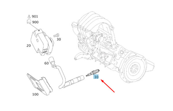 A0041593003 - NEW MERCEDES-BENZ W169 A-CLASS W245 B-CLASS SPARK PLUG A0041593003 GENUINE