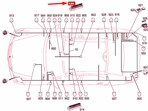A0045468440 - NEW MERCEDES-BENZ E W212 CONNECTOR DISTRIBUTOR BLOCK A0045468440 ORIGINAL