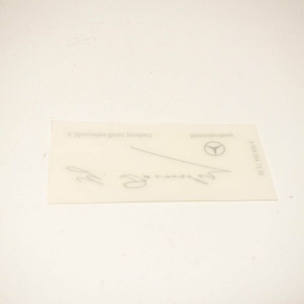 A0045847338 - NEW MERCEDES G DAIMLER SIGNED CLEAR WINDSHIELD DECAL A0045847338