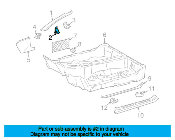 A0089888578 - Mercedes-Benz Upper Body A-Pillar Trim Panel Clip A0089888578