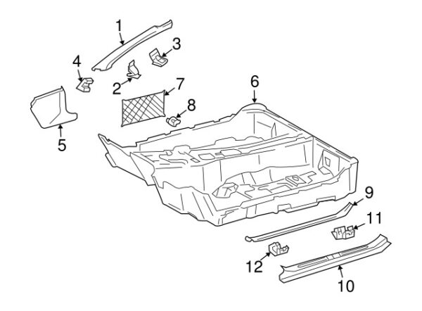 A0089888578 - Mercedes-Benz Upper Body A-Pillar Trim Panel Clip A0089888578