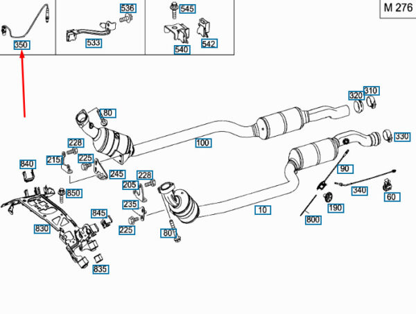 A0095425918 - NEW MERCEDES-BENZ C W204 LAMBDA PROBE SENSOR A0095425918 ORIGINAL