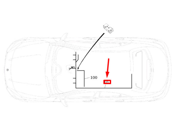 A1175402407 - NEW MB CLA C117 ROOF MOUNTED CABLE WIRING HARNESS A1175402407 ORIGINAL