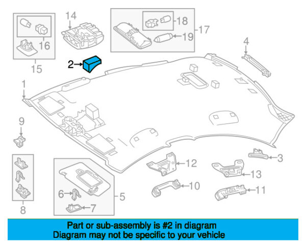 A1176950700 - Mercedes-Benz Roof Insulator A1176950700