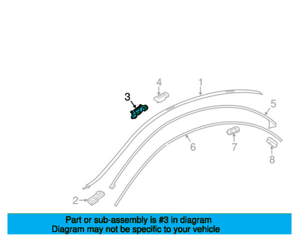 A117991069864 - Mercedes-Benz roof drip strip clip A117991069864
