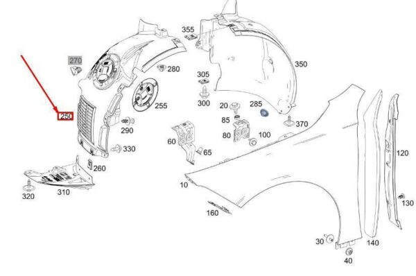 A1186900101 - Genuine Mercedes-Benz CLA 180 200 220 250 W118 Over Head Panel A118690