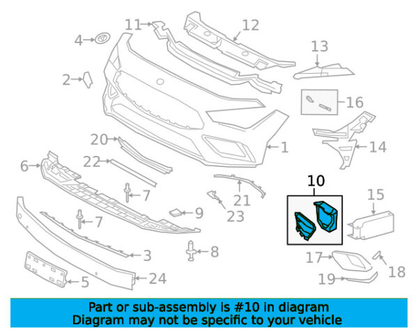 A1188858201 - Mercedes-Benz Front Right Grille A1188858201
