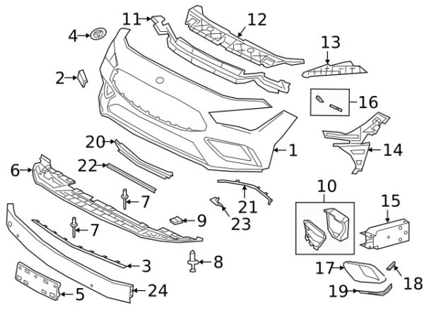 A1188858201 - Mercedes-Benz Front Right Grille A1188858201