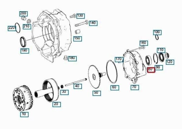 A1409810125 - Mercedes Benz SL R129 original output shaft bearing A1409810125