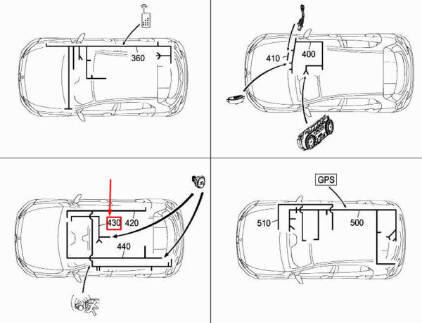 A1565400102 - Mercedes-Benz GLA X156 Interior Female Harness A1565400102, Original Part