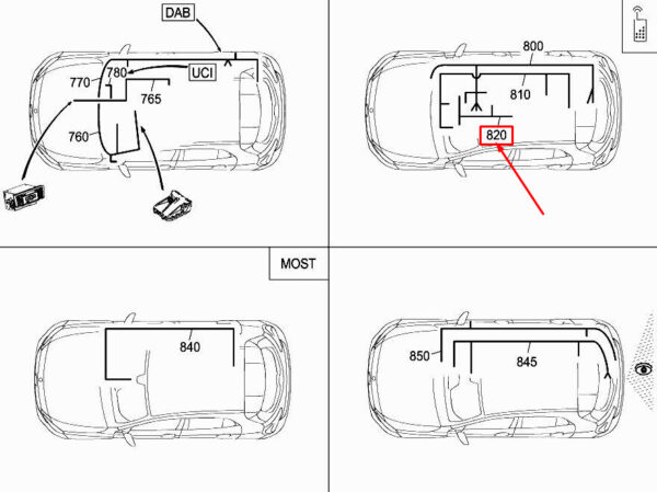 A1565404902 - NEW MERCEDES-BENZ GLA X156 COMFORT PHONE HARNESS A1565404902 GENUINE
