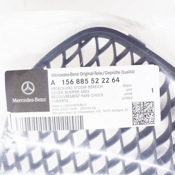 A1568855222 - Mercedes-Benz GLA-CLASS X156 Front AMG Bumper Right Grill A1568855222 NewGenuine