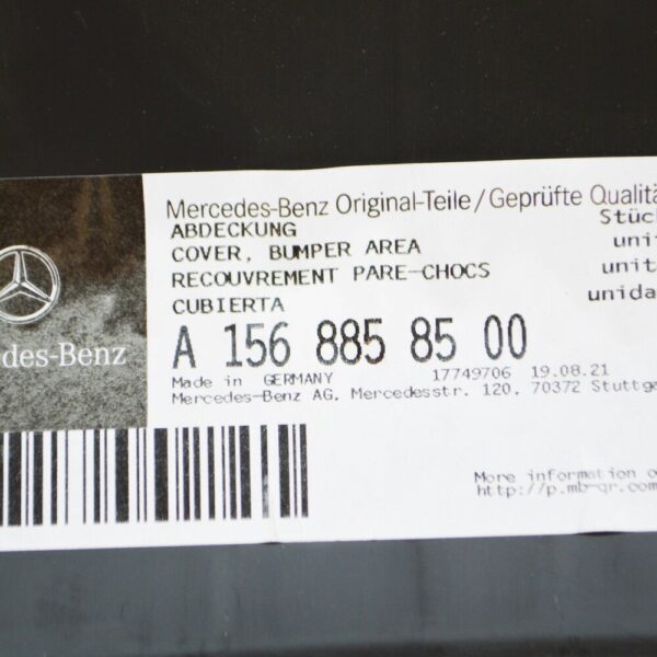 A1568858500 - Mercedes-Benz GLA X156 front bumper area center cover A1568858500 new