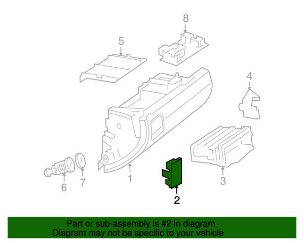 A1646890108 - NEW MERCEDES-BENZ M GL CLASS FRONT GLOVE BOX HANDLE A1646890108 GENUINE