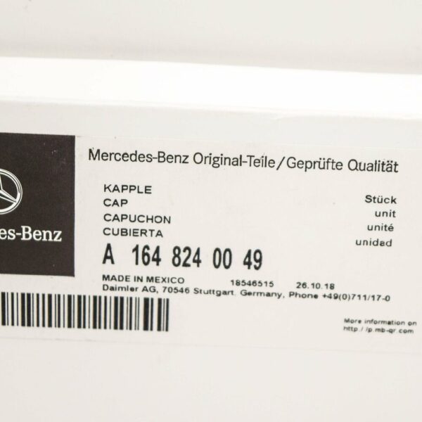 A1648240049 - NEW MERCEDES BENZ GL X164 FRONT RIGHT WIPER ARM CAP A1648240049