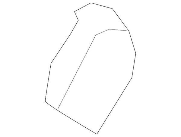 A16493816108K67 - NEW MB GL CLASS REAR SEAT BACK RECLINER ADJUSTMENT MECHANISM COVER ORIGINAL