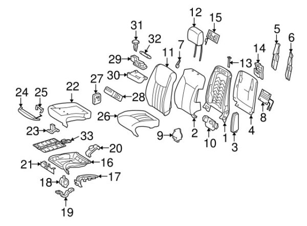 A16497004417E94 - NEW MERCEDES-BENZ M GL-CLASS FRONT HEADREST GUIDE A16497004417E94 GENUINE