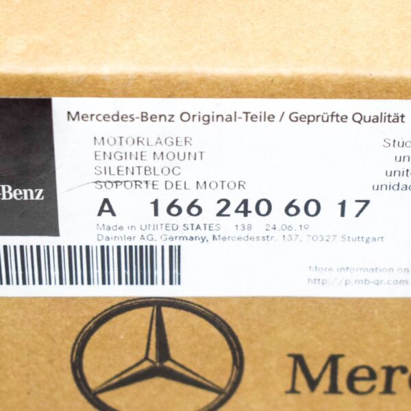 A1662406017 - NEW MERCEDES-BENZ GL X166 FRONT LEFT SIDE ENGINE MOUNT A1662406017 ORIGINAL