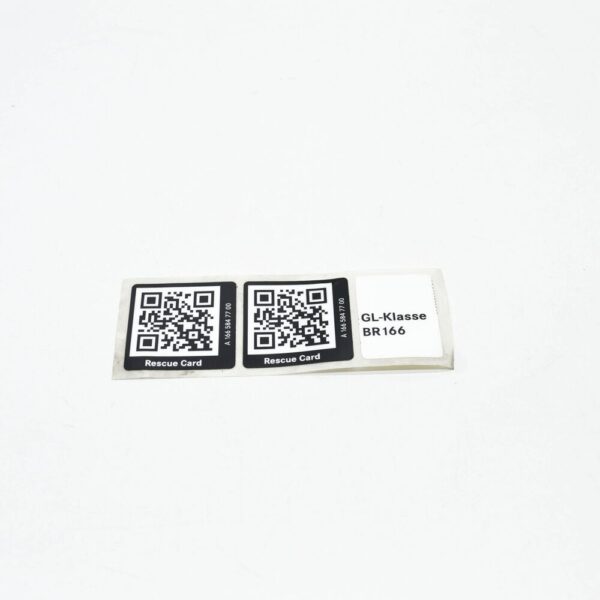A1665847700 - NEW MERCEDES-BENZ GL X166 INFORMATION LABEL A1665847700 ORIGINAL