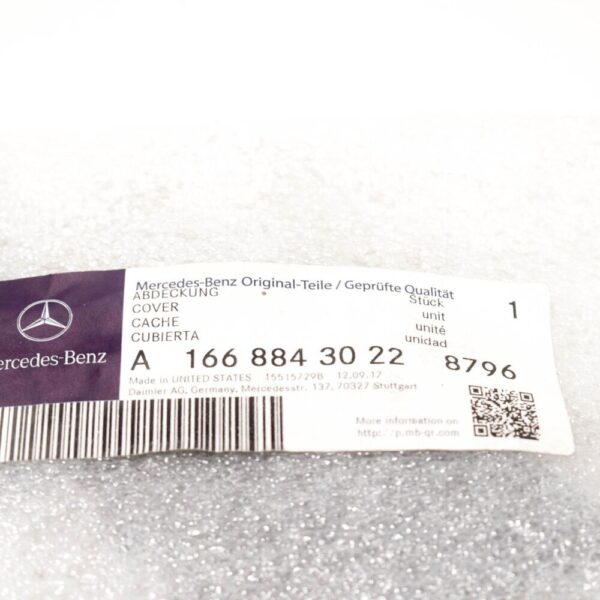 A16688430228796 - MB GL X166 Front Bumper Tow Hook Eye Cap Cover A16688430229999 NEW GENUINE