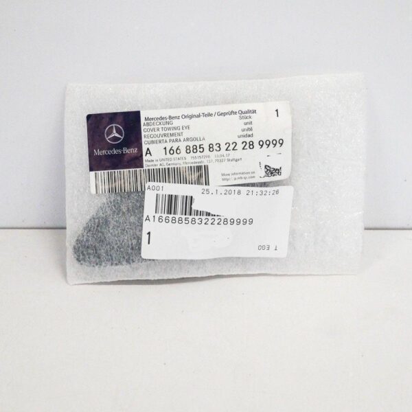 A1668858322289999 - Mercedes-Benz X166 Rear Bumper Towel Eye Cover Original A