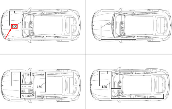 A1675400347 - NEW MERCEDES-BENZ GLE W167 ABC SUSPENSION WIRING HARNESS LHD A1675400347 GENUINE