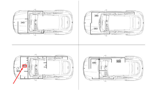 A1675405508 - Mercedes-Benz GLE W167 FlexRay Harness LHD A1675405508, Original Part