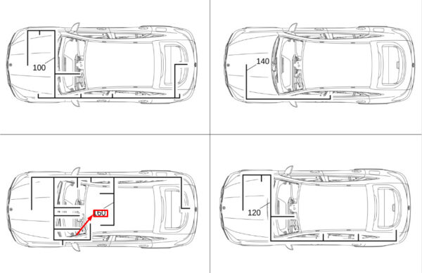 A1675407536 - New MB GLE W167 Interior Basic Scope Wiring Harness LHD A1675407536