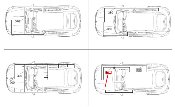 A1675409708 - MB GLE W167 Accelerator Pedal Module Harness RHD A1675409708, Original
