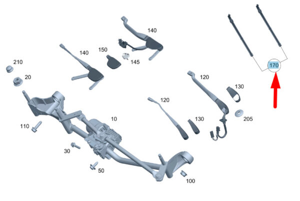A1678209401 - NEW MERCEDES-BENZ GLE W167 AMG FRONT WIPER BLADE SET LHD A1678209401 ORIGINAL