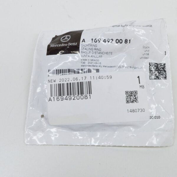A1694920081 - Mercedes-Benz A W169 Flue Pipe Sealing Ring A1694920081 NEW GENUINE